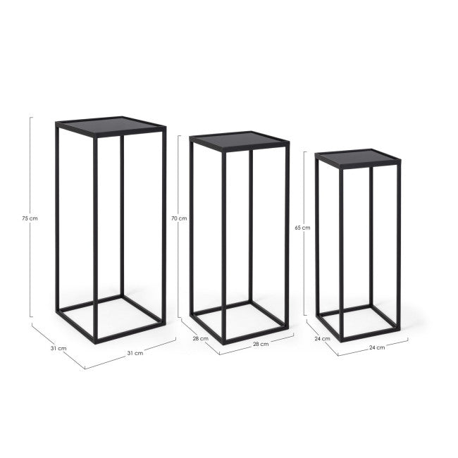 SET3 TAVOLINO NUCLEOS QU NERO