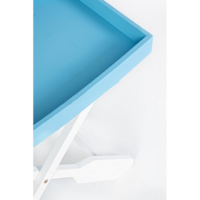 TAVOLO GOZZO PIEGH BIANCO-AZZURRO L