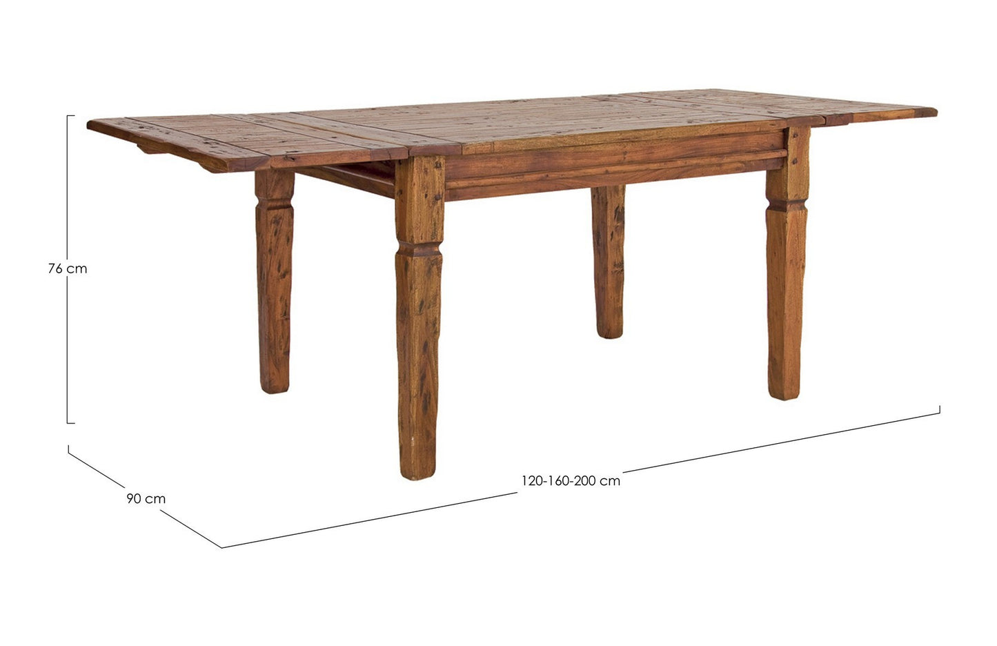 TAVOLO CHATEAUX ALLUNG 120-160-200X90
