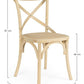 SEDIA CROSS NATURALE