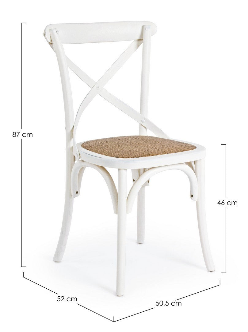 SEDIA CROSS BIANCO