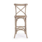 SGABELLO BAR CROSS GRIGIO NATURALE