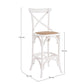 SGABELLO BAR CROSS BIANCO