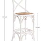 SGABELLO BAR CROSS BIANCO