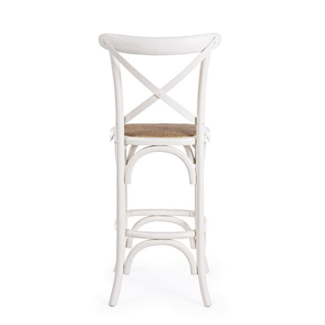 SGABELLO BAR CROSS BIANCO