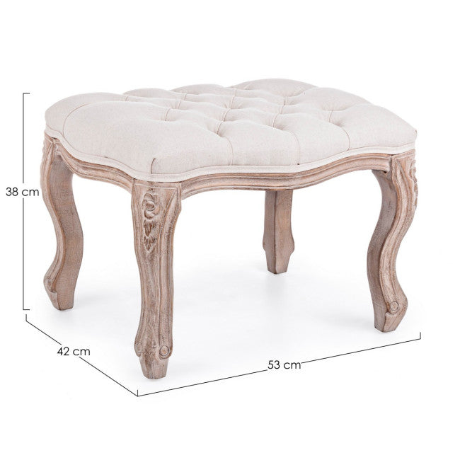 SGABELLO POGGIAPIEDI DIVA NATURALE