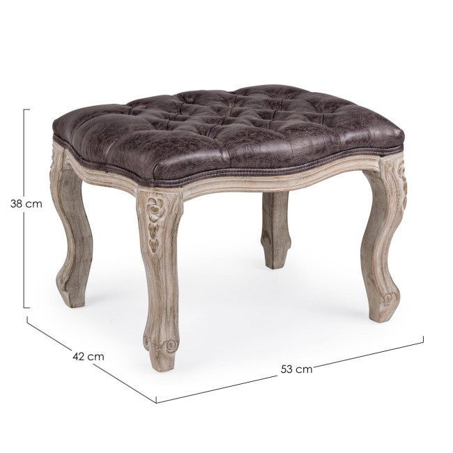 SGABELLO POGGIAPIEDI DIVA DARK