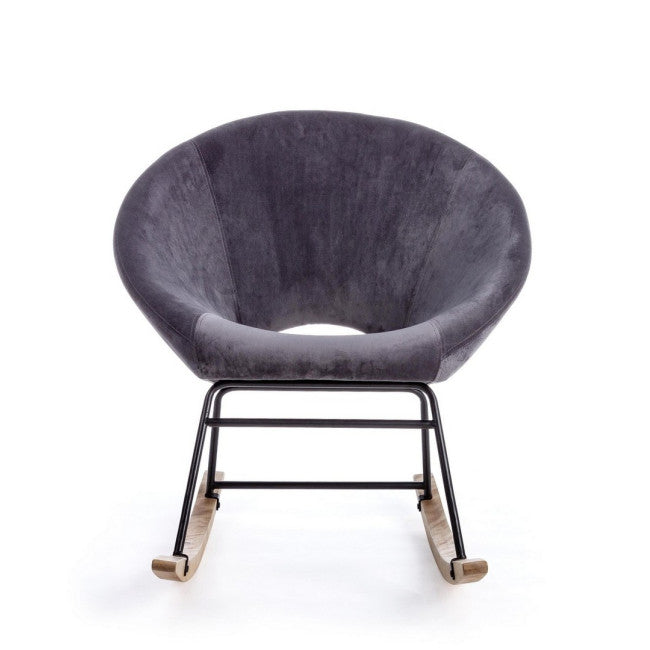 POLTRONA DONDOLO ANNIKA GRIGIO SCURO