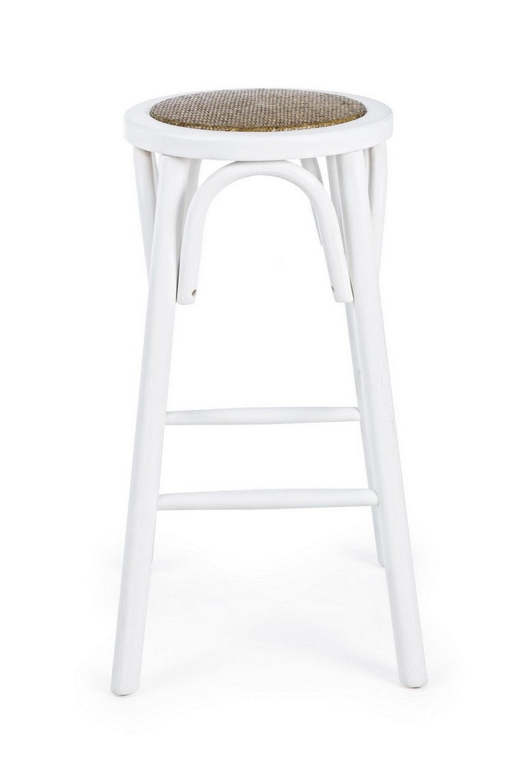 SGABELLO BAR CIRCLE BIANCO