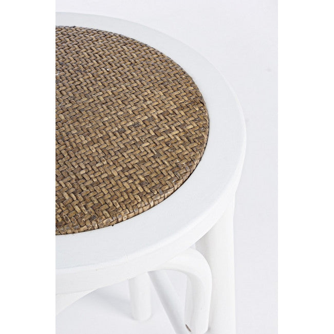 SGABELLO BAR CIRCLE BIANCO