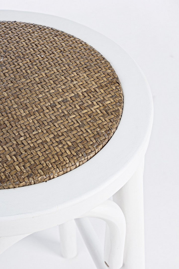 SGABELLO BAR CIRCLE BIANCO