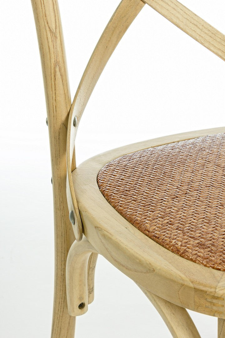 SEDIA CROSS MARRONE NATURALE