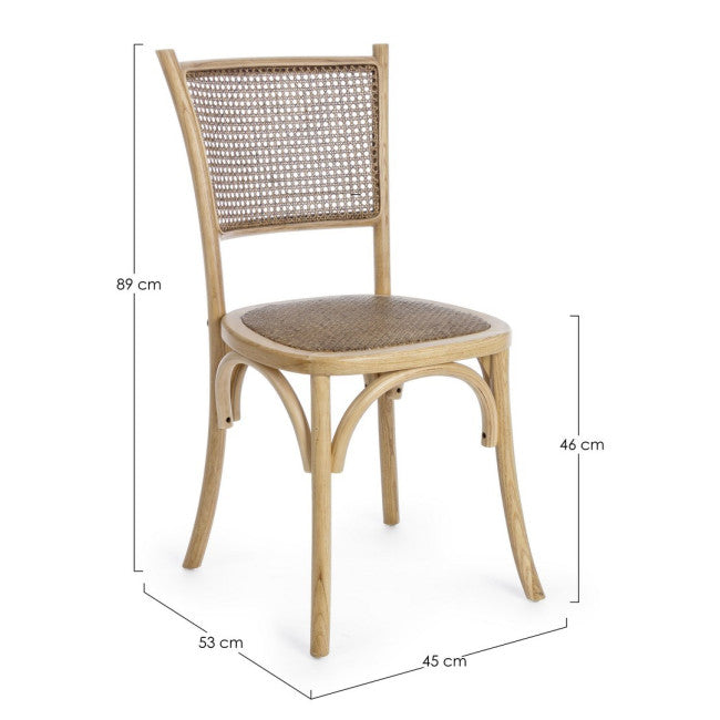 SEDIA CARREL NATURALE