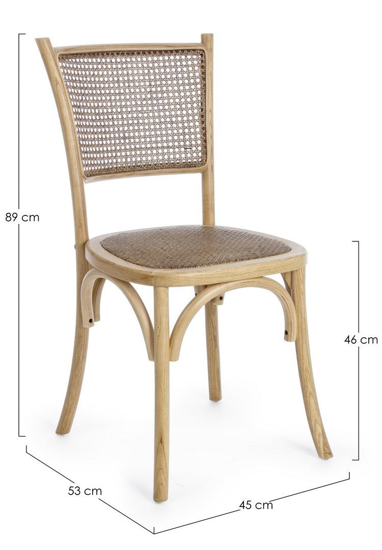 SEDIA CARREL NATURALE