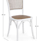SEDIA CARREL BIANCO