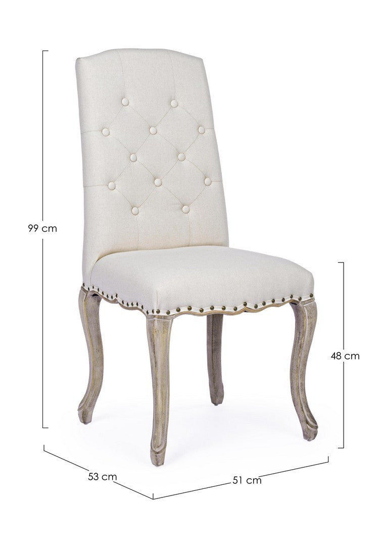 SEDIA DIVA NATURALE