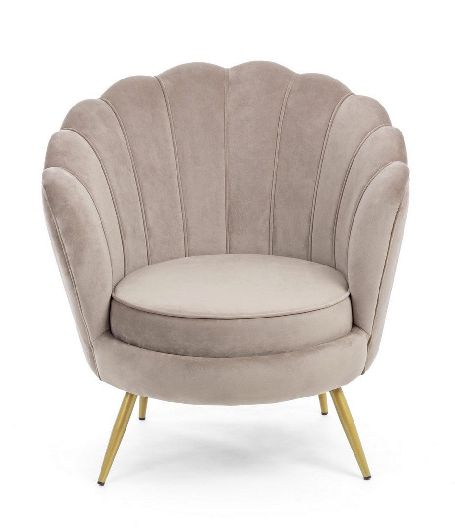 POLTRONA GILIOLA GRIGIO CHIARO