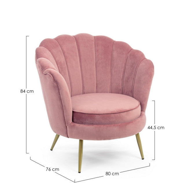 POLTRONA GILIOLA ROSA ANTIK
