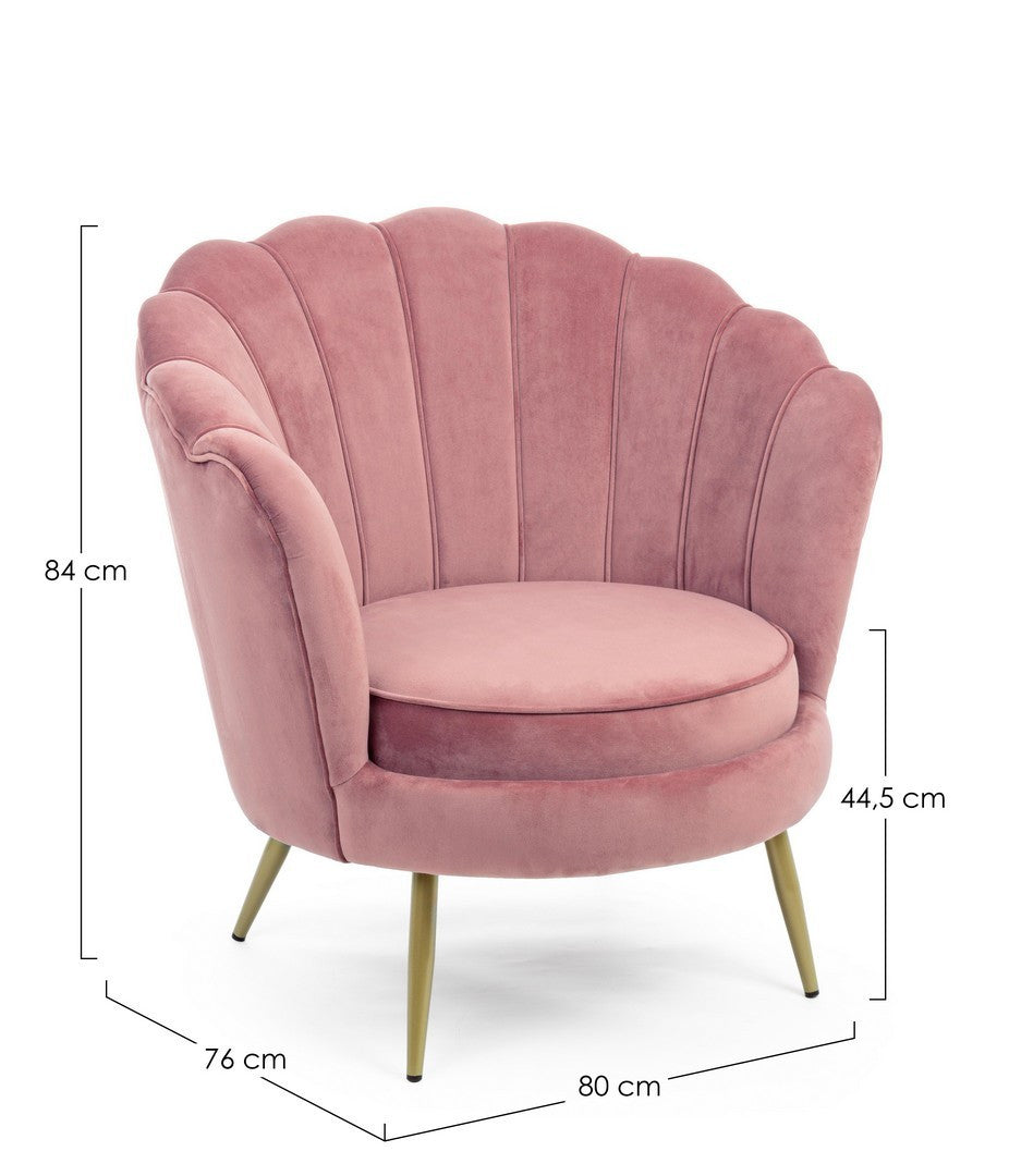POLTRONA GILIOLA ROSA ANTIK