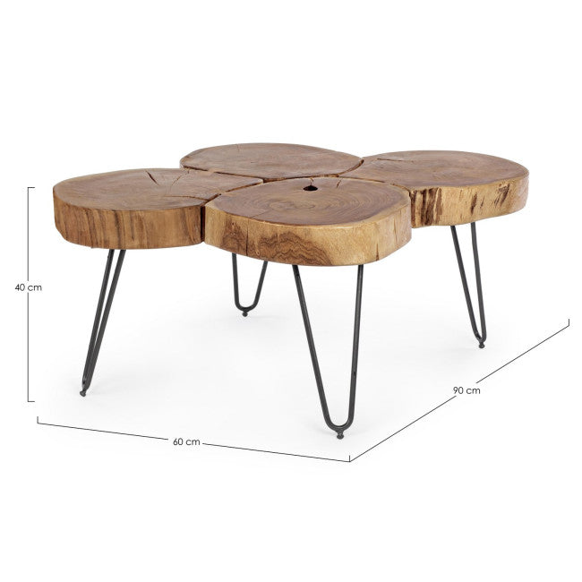 TAVOLINO ORBITAL LOG 90X60