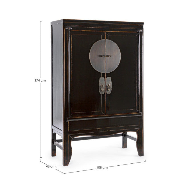 ARMADIO C-RIPIANI JINAN NERO 108X48X174