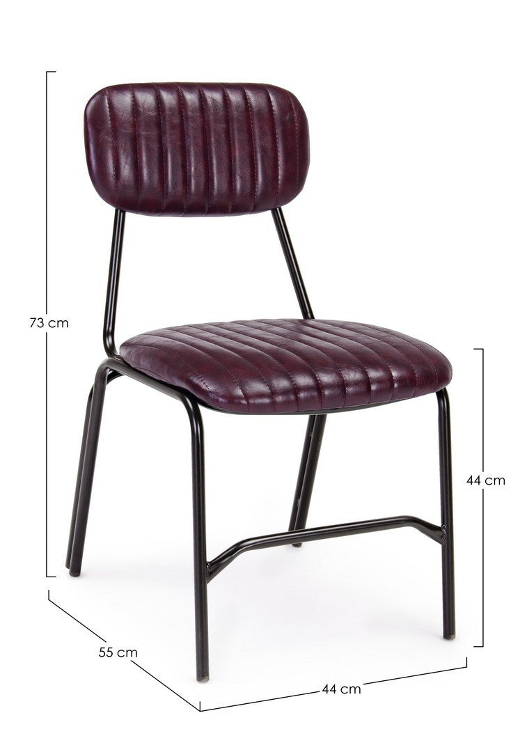 SEDIA DEBBIE BORDEAUX VINTAGE