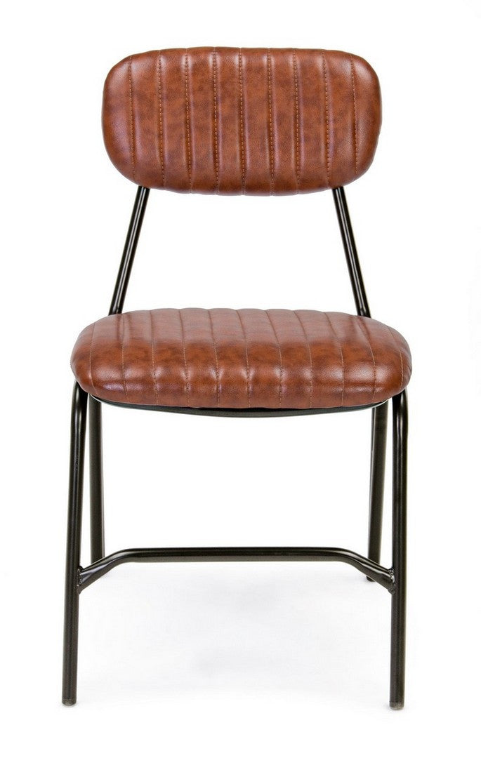 SEDIA DEBBIE ARANCIO SCURO VINTAGE