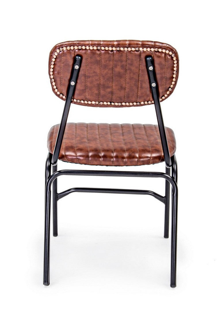 SEDIA DEBBIE ARANCIO SCURO VINTAGE