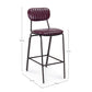 SGABELLO BAR DEBBIE BORDEAUX VINTAGE