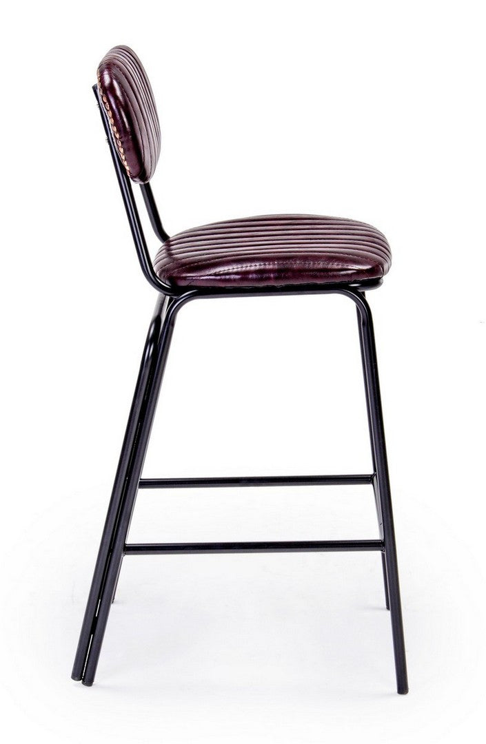 SGABELLO BAR DEBBIE BORDEAUX VINTAGE