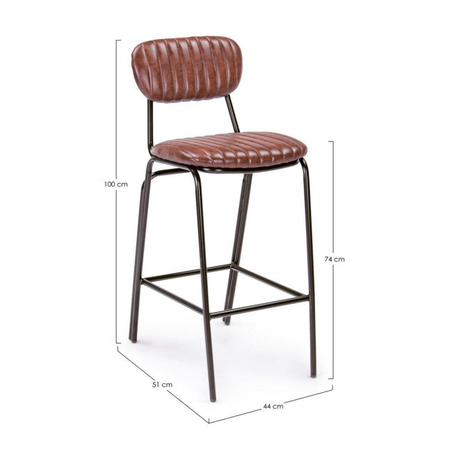 SGABELLO BAR DEBBIE ARANCIO SC VINTAGE