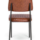 SEDIA NELLY ARANCIO SCURO VINTAGE