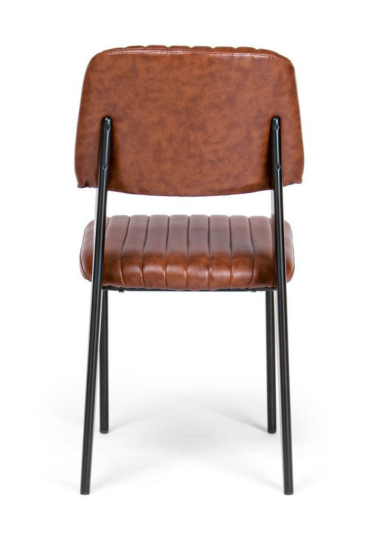 SEDIA NELLY ARANCIO SCURO VINTAGE