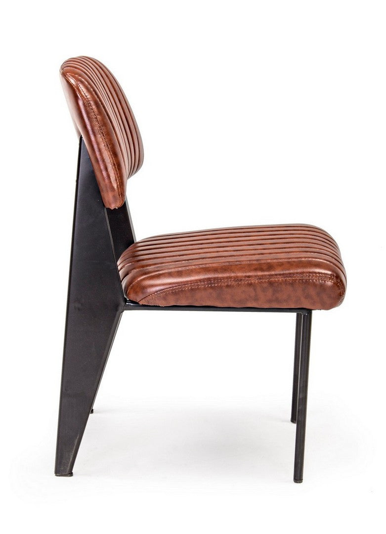 SEDIA NELLY ARANCIO SCURO VINTAGE