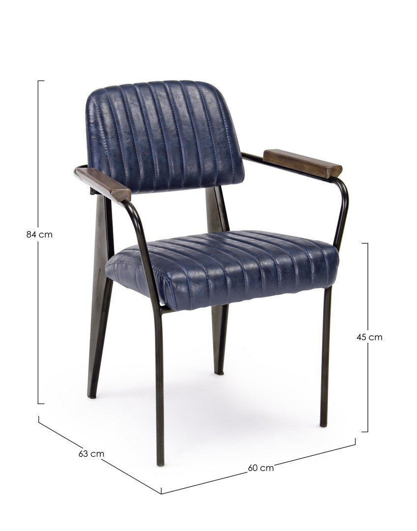 SEDIA C-BR NELLY BLU VINTAGE