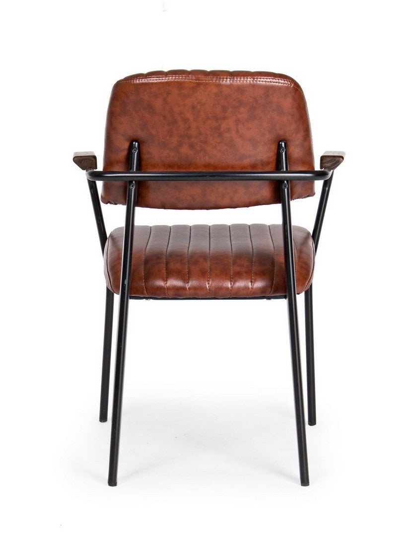 SEDIA C-BR NELLY ARANCIO SCURO VINTAGE
