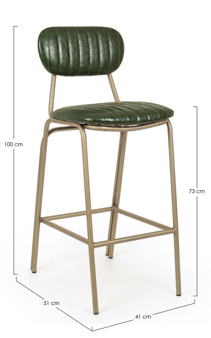 SGABELLO BAR ADDY VERDE SCURO
