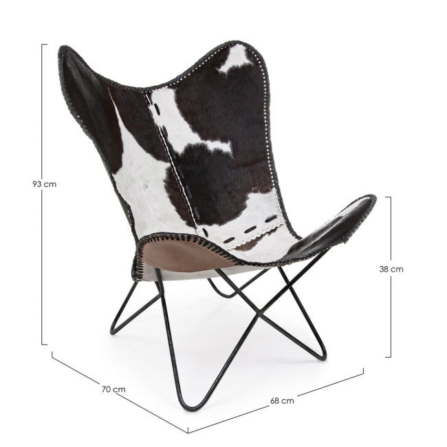 POLTRONA BUFFALO NERO