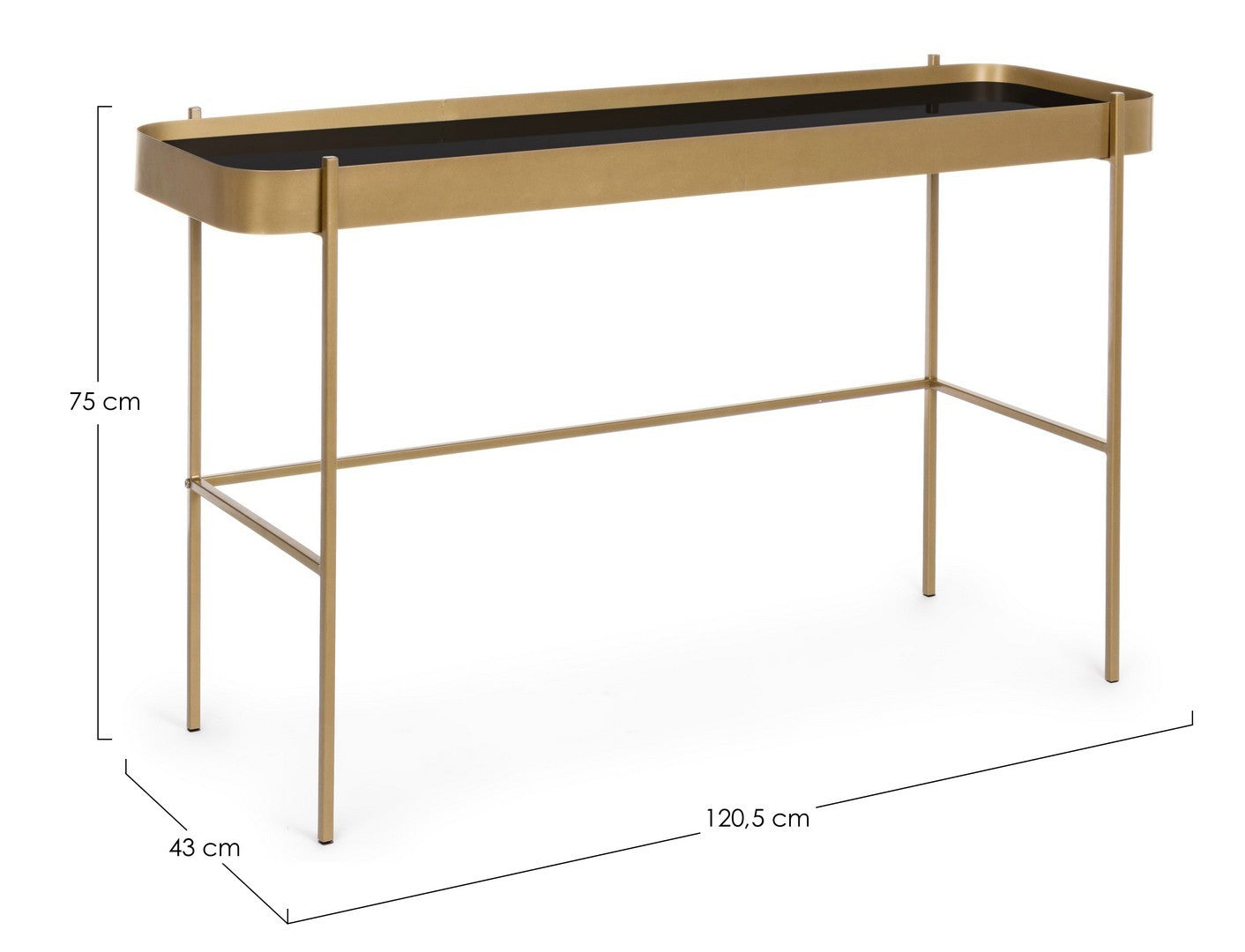 CONSOLLE RASHIDA ORO 120X43