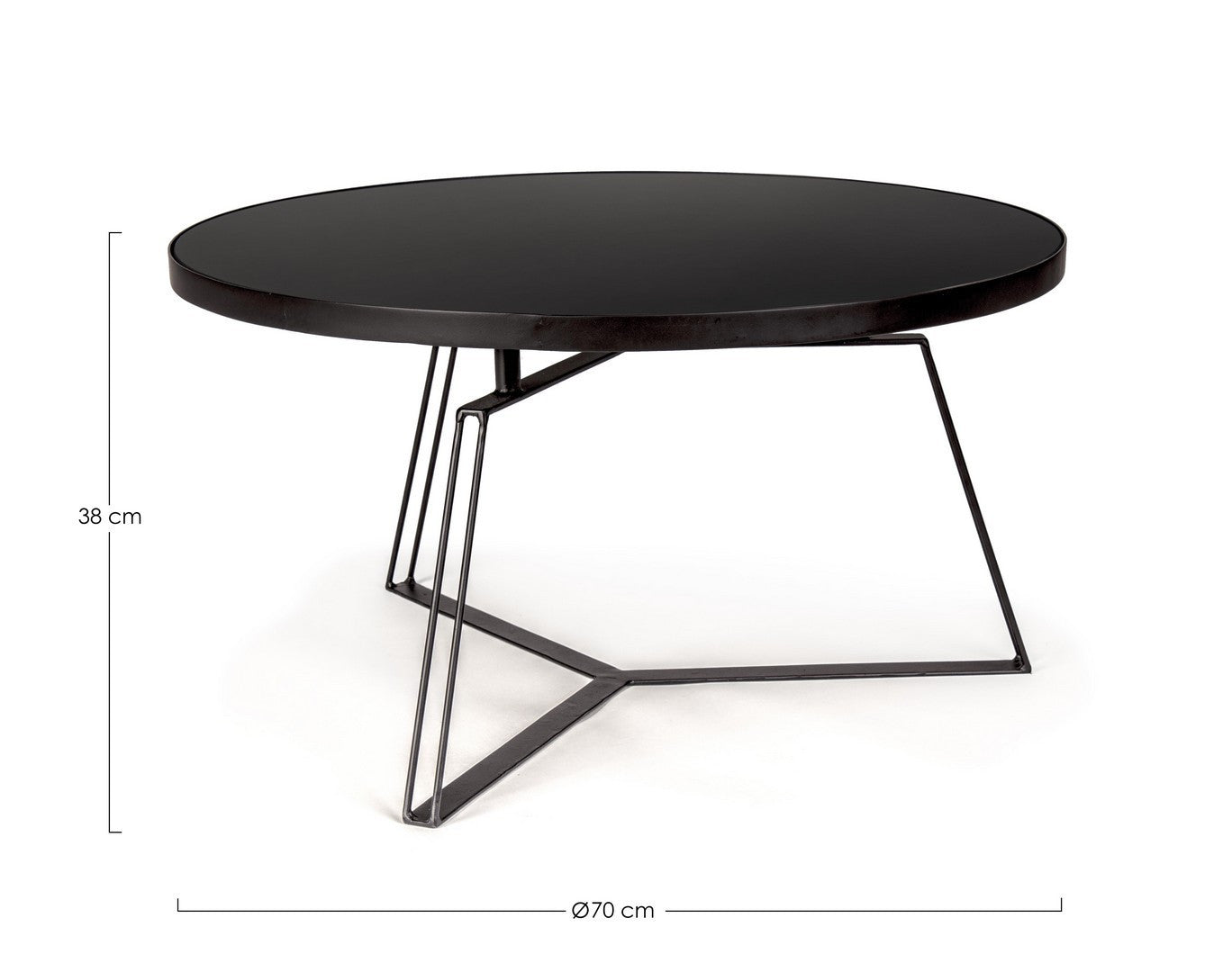 TAVOLINO ZAIRA NERO D70