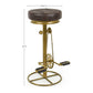 SGABELLO BAR CYCLE ORO H80