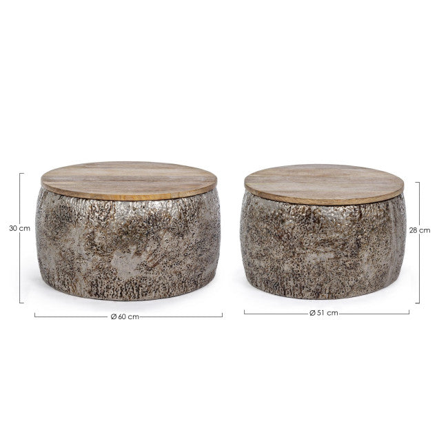 SET2 TAVOLINO KALINDI WOOD