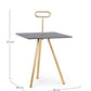 TAVOLINO INESH ROCK QU 40X40