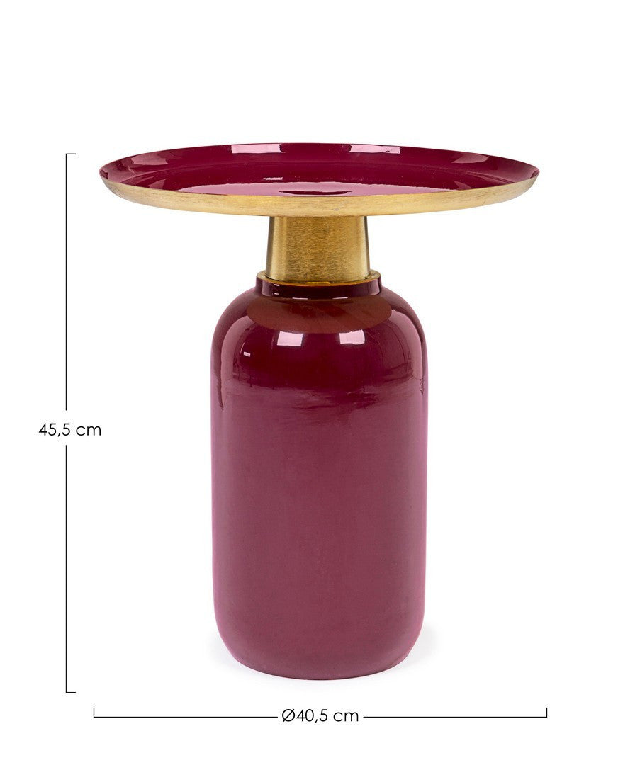 TAVOLINO NALIMA BURGUNDY D40.5