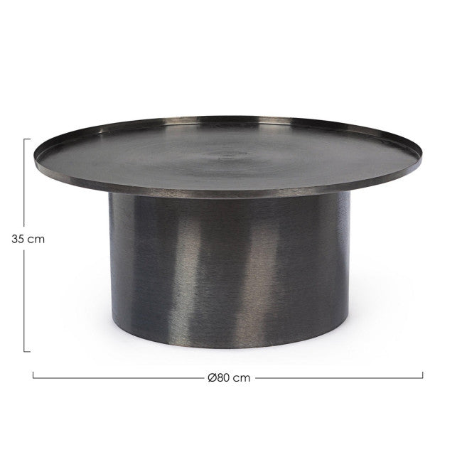 TAVOLINO KALPITA BLACK NICKEL D80