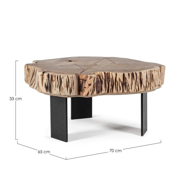 TAVOLINO KEVAL NATURAL 70X65