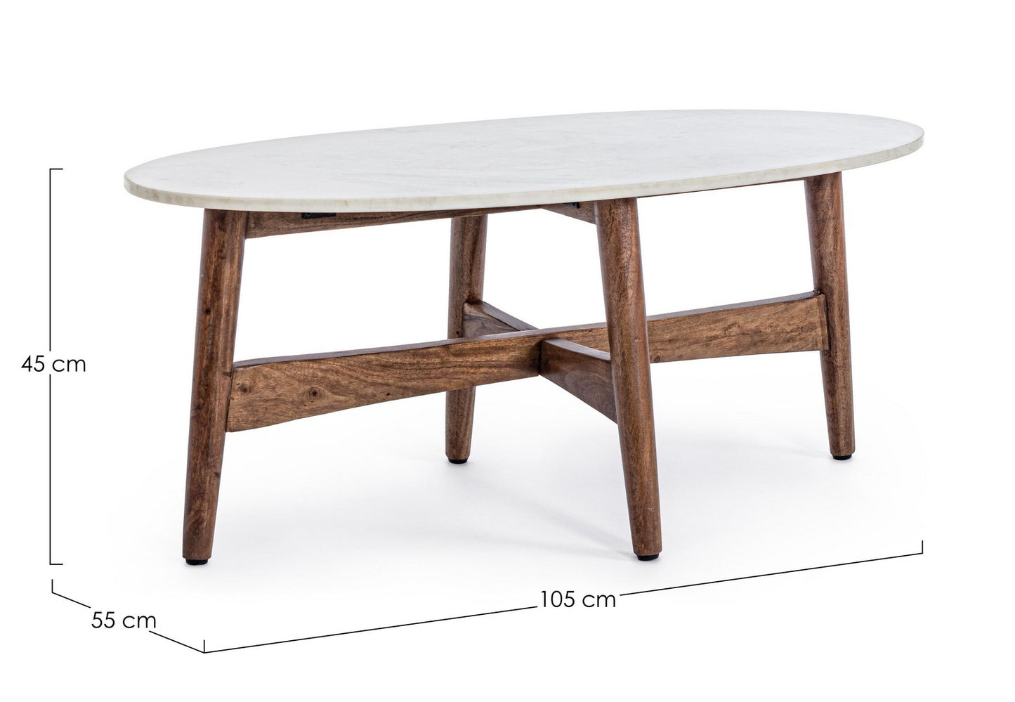 TAVOLINO ALBANY OVALE 105X55