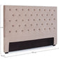 TESTIERA LETTO CASPAR GRIGIO CHIARO 160