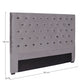 TESTIERA LETTO CASPAR GRIGIO SCURO 160