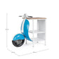 CONSOLLE BAR VESPA BLU